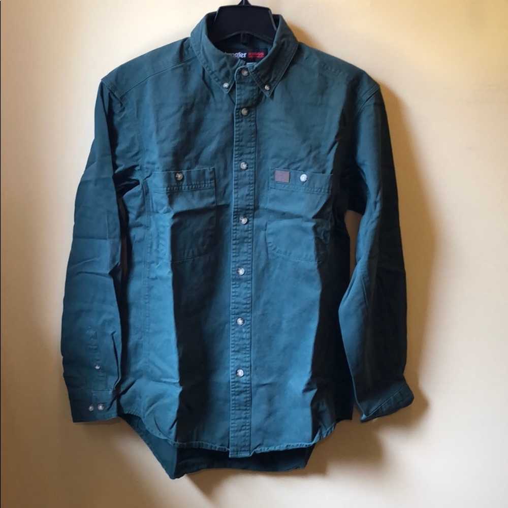 Men’s Wrangler Riggs shirt size medium green